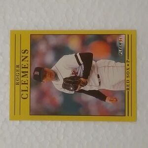 Roger Clemens Baseball Card 1991